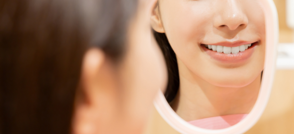 理想的な健康的な歯茎の3つの状態